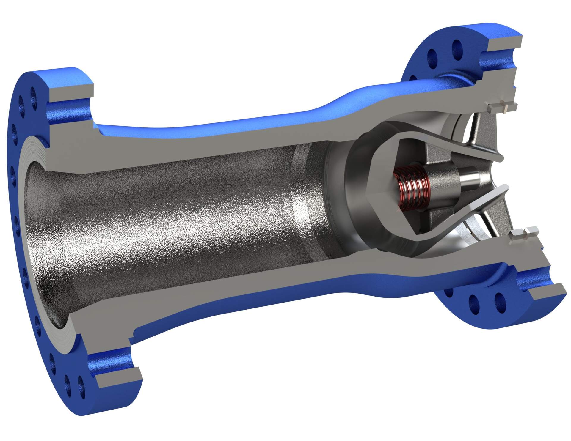 Axial Flow Non-Slam check valve — assembled