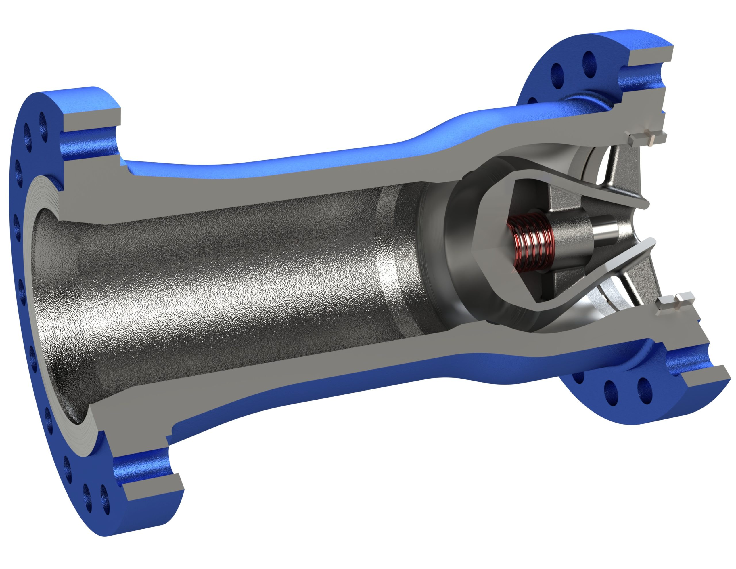 Axial Flow Non-Slam check valve — assembled
