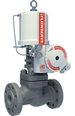 Industrial angle control valve for process flow management