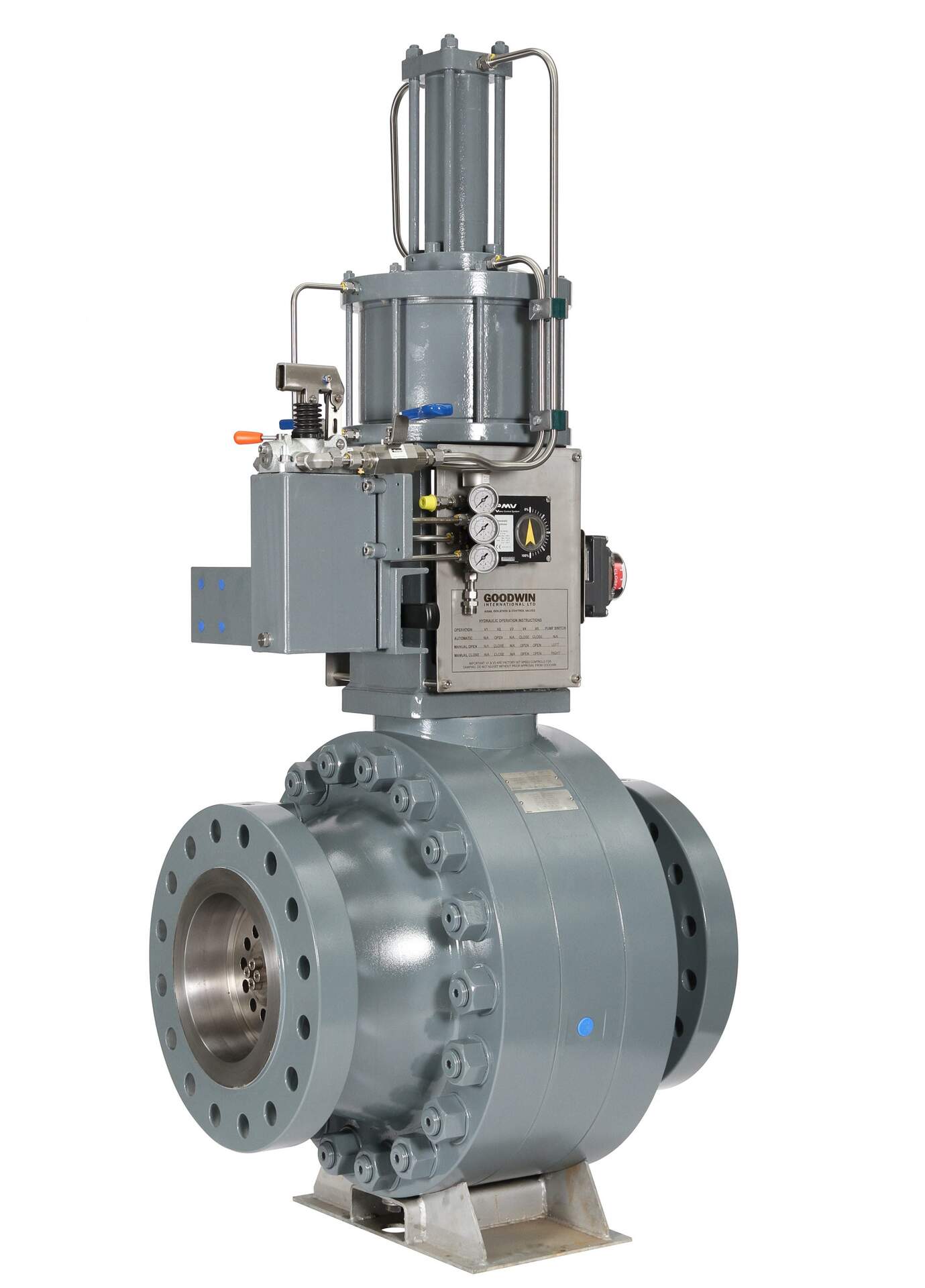 Axial control valve for high-pressure severe service applications