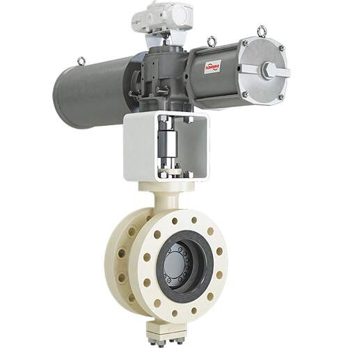 Rotary control valve actuator assembly
