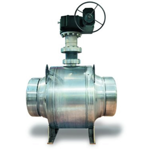 Ball valve for reliable shutoff in industrial pipelines