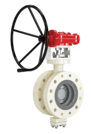 Butterfly valve for large-bore industrial flow isolation