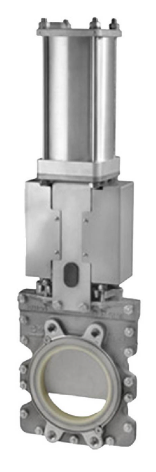 Knife gate valve for pulp and mining applications
